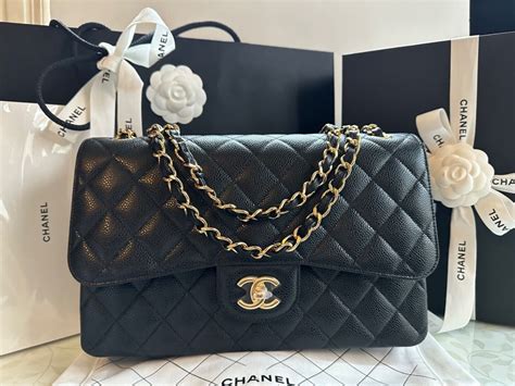 chanel maxi double flap bag caviar|Chanel 2023 Caviar Maxi Classic Double Flap Bag .